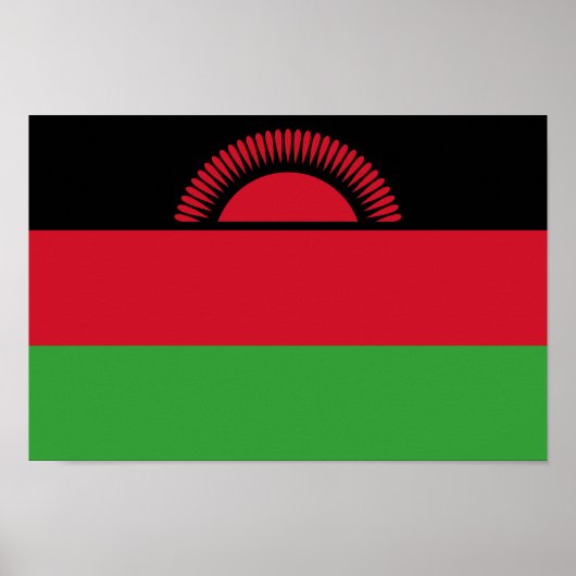 Malawi Flag Poster (Voorkant)