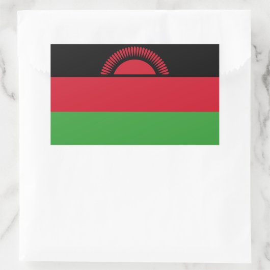 Malawi Flag Rechthoekige Sticker (Tas)