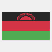 Malawi Flag Rechthoekige Sticker (Voorkant)