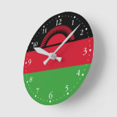 Malawi Flag Ronde Klok (Hoek)