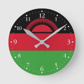 Malawi Flag Ronde Klok (Voorkant)