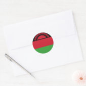 Malawi Flag Ronde Sticker (Envelop)