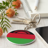 Malawi Flag Sleutelhanger (Zijkant)