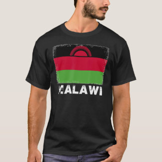 Malawi Flag Support Malawian Mensen Vrouwen Mannen T-shirt