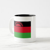 Malawi Flag Tweekleurige Koffiemok (Voorkant links)