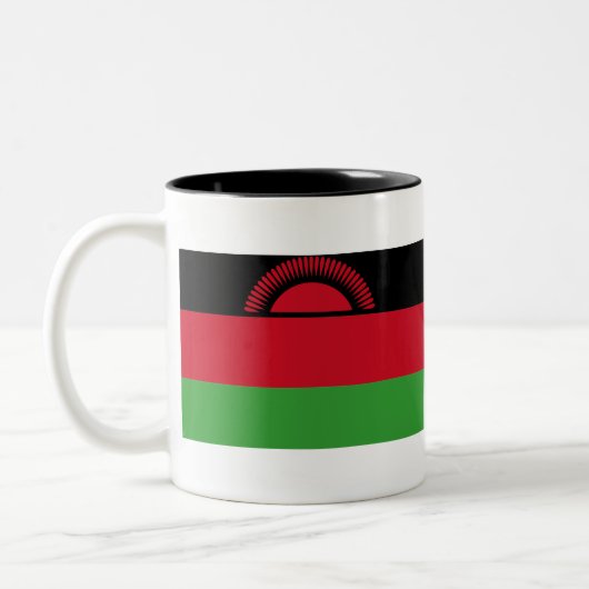 Malawi Flag Tweekleurige Koffiemok (Links)