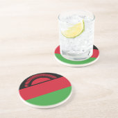 Malawi Flag Zandsteen Onderzetter (Zijkant)