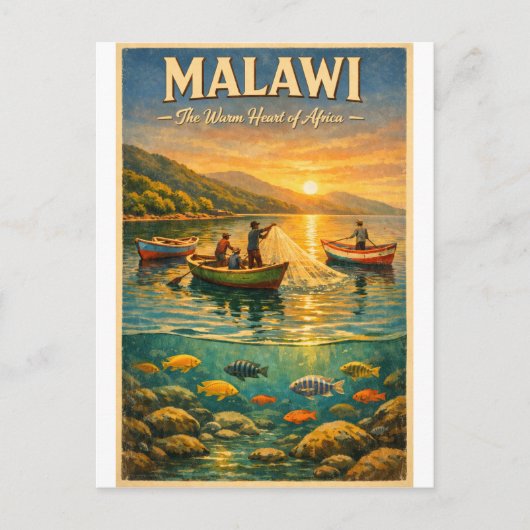 MALAWI – Het warme hart van Afrika Briefkaart (Voorkant)