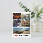 Malawi - Ik hou van - Briefkaart (Staand voorkant)