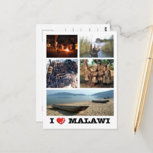 Malawi - Ik hou van - Briefkaart