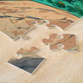 Malawi Illustratie Reis Kunst Vintage Legpuzzel (Zijkant)