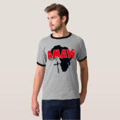 Malawi Kinder - Officiële Logo Ringer T-Shirt (Voorkant volledig)