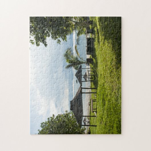 Malawi Lake Huts. Legpuzzel (Verticaal)
