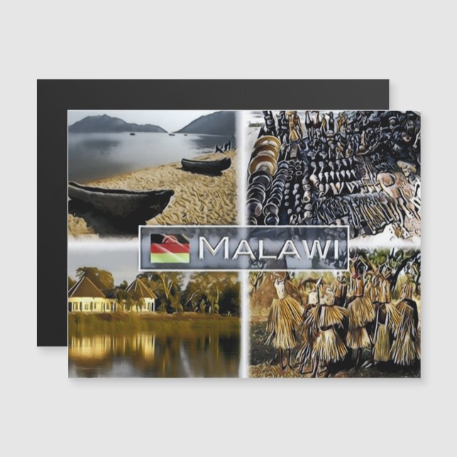 Malawi - Lake Malawi - Crafts mark - Mozaïek - (Voorkant / Achterkant)
