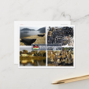 Malawi - Lake Malawi - Crafts mark - Mozaïek - Briefkaart