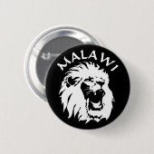 Malawi Lion Ronde Button 5,7 Cm (Voorkant /achterkant)