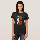 Malawi Malawi Malawian VlaggenAfrikaans erfgoedeth T-shirt (Voorkant volledig)
