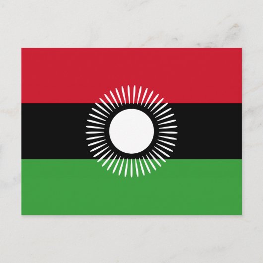 Malawi National Flag Briefkaart (Voorkant)