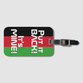 Malawi National Flag Funny Patriotic Bagagelabel (Voorkant (horizontaal))