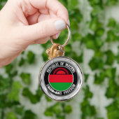 Malawi Rond Embleem Sleutelhanger (Hand)