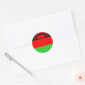 Malawi Ronde Sticker (Envelop)