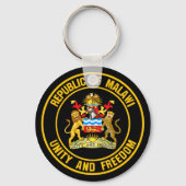 Malawi Round Emblem Sleutelhanger (Voorkant)