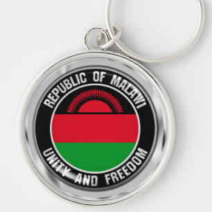 Malawi Round Emblem Sleutelhanger