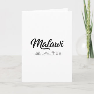 Malawi Silhouette Reis Vakantie Outfits  Kaart