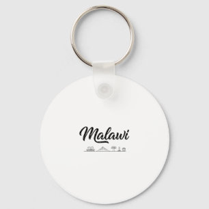 Malawi Silhouette Reis Vakantie Outfits Sleutelhanger