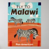 Malawi vintage-poster poster (Voorkant)