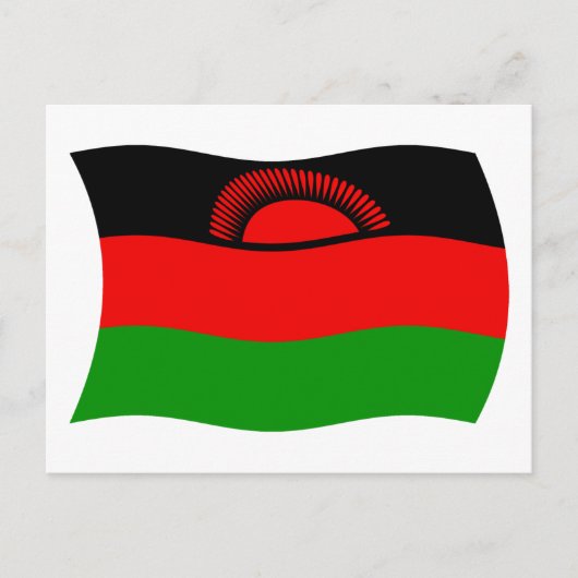 Malawi Vlag Ansichtkaart Briefkaart (Voorkant)