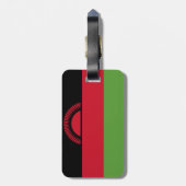 Malawi vlag bagagelabel (Achterkant verticaal)