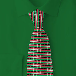 Malawi Vlag Baksteenpatroon Stropdas