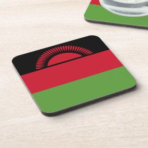 Malawi vlag bier onderzetter