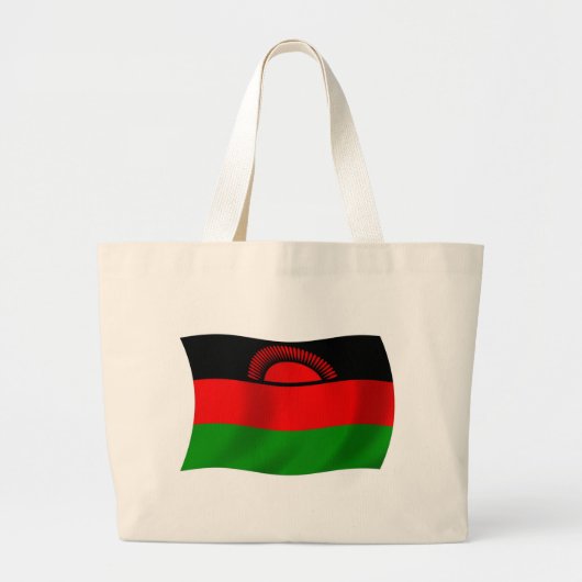 Malawi Vlag Boodschappentas Grote Tote Bag (Voorkant)