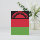 Malawi vlag briefkaart (Staand voorkant)