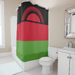 Malawi vlag douchegordijn