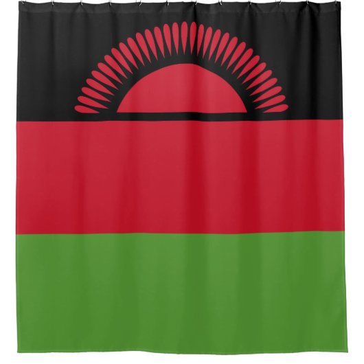 Malawi vlag douchegordijn (Voorkant)