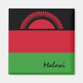 Malawi vlag en Afrikaanse vakantie- en sportfans Magneet (Voorkant)