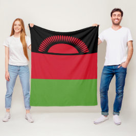 Malawi vlag fleece deken
