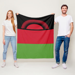 Malawi vlag fleece deken