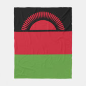 Malawi vlag fleece deken (Voorkant)