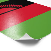 Malawi vlag foto afdruk (Hoek)