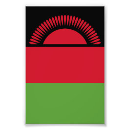 Malawi vlag foto afdruk