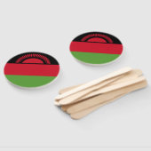 Malawi vlag handwaaier (Niet-gemonteerd)