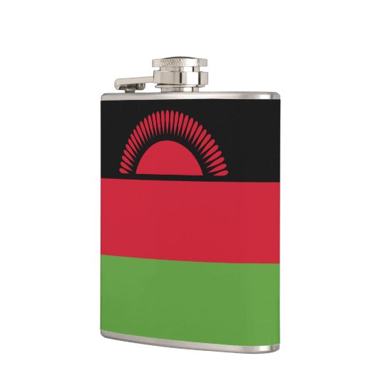 Malawi vlag heupfles (Links)