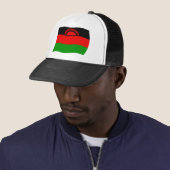 Malawi Vlag Hoed Trucker Pet (In situ)