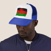 Malawi Vlag Hoed Trucker Pet (In situ)