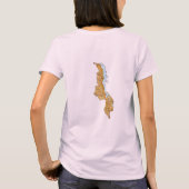 Malawi Vlag + Kaart + Tekst T-Shirt (Achterkant)