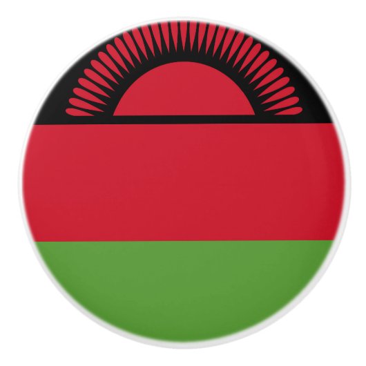 Malawi vlag keramische knop (Voorkant)